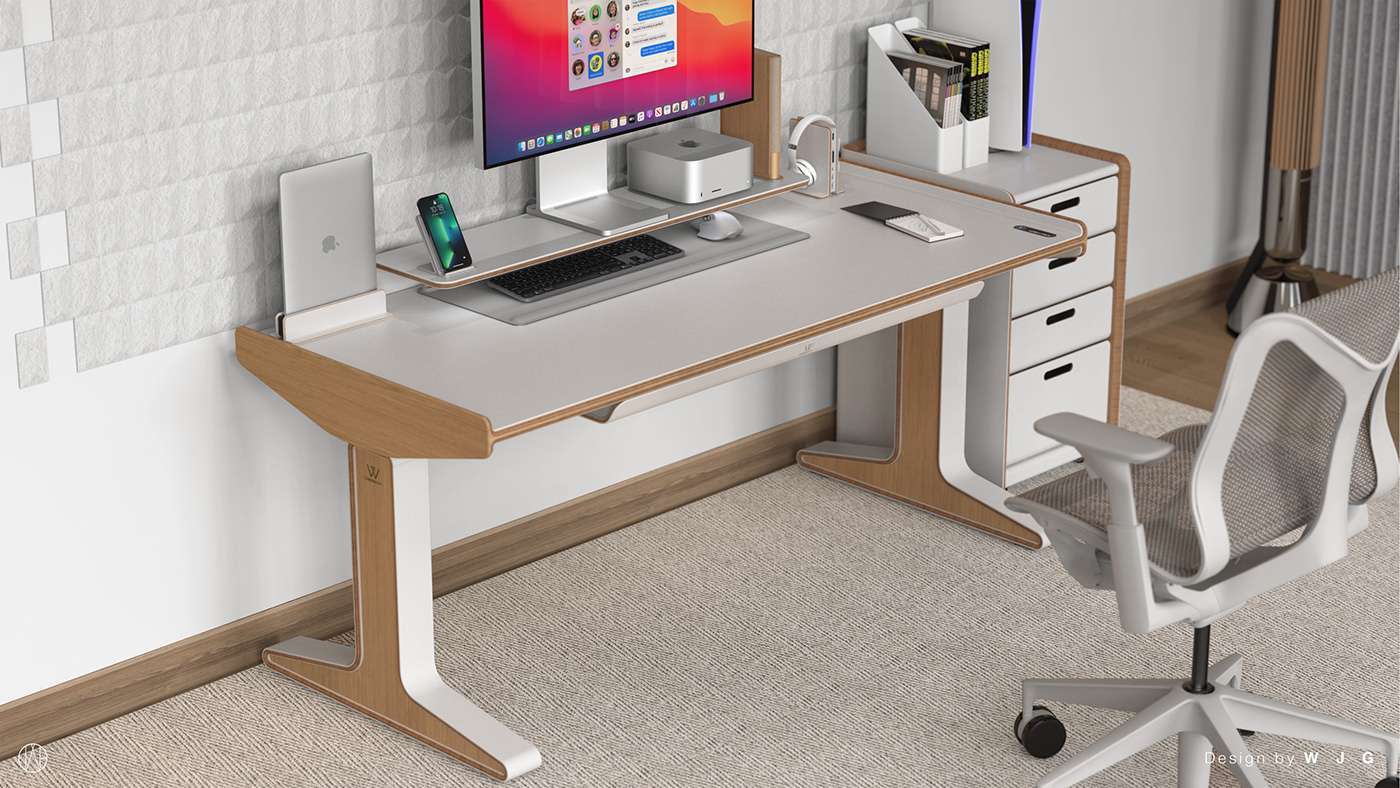 Office design ergonomic desk home office Space design