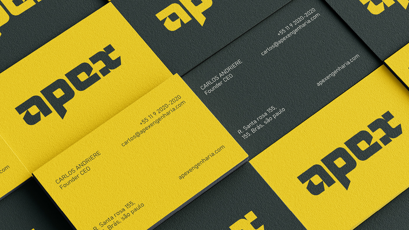 business card for civil engineering brand

