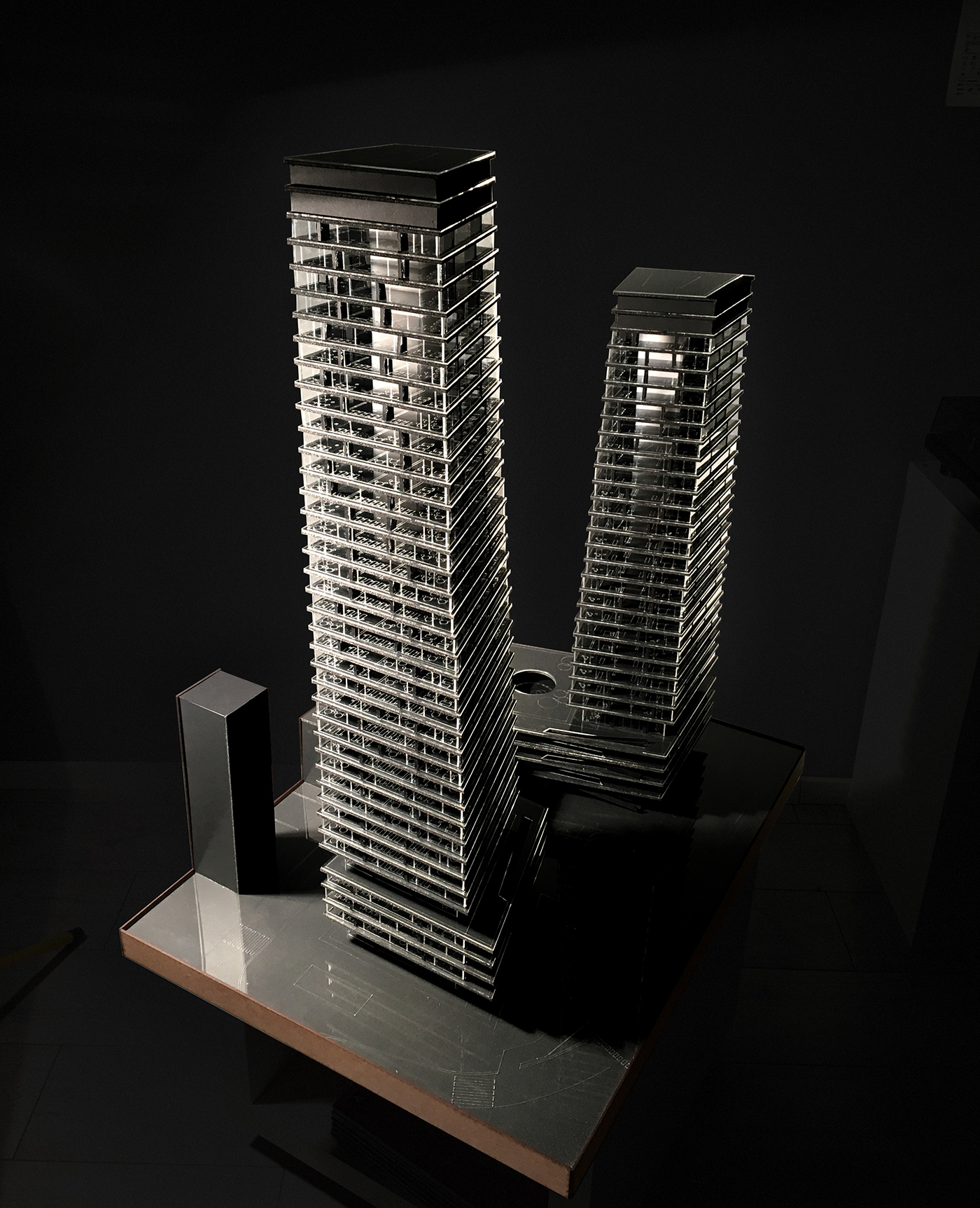 skycraper Project concept ONZ architecture model model led Office Urban
