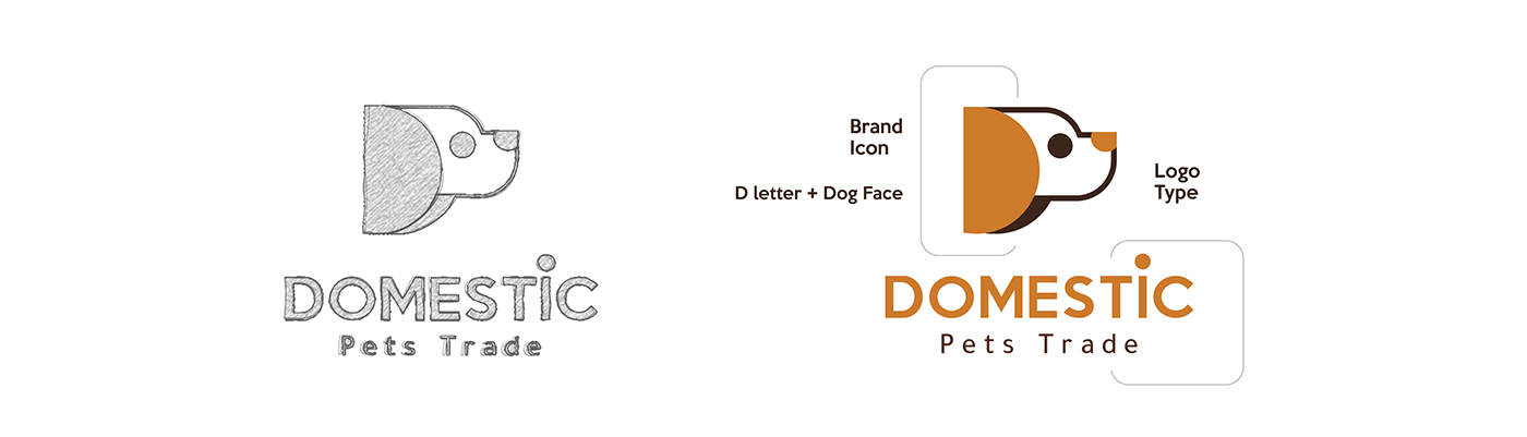 asmaa birds brand Cat design dog logo pets simply typo