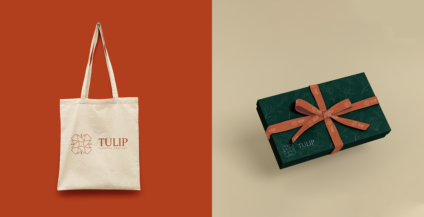 flower Flowers tulip shop branding  brand identity logo boutique gift Love