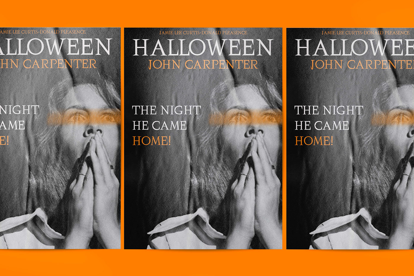 design Halloween horror John Carpenter michael myers text tipografia typography   vector