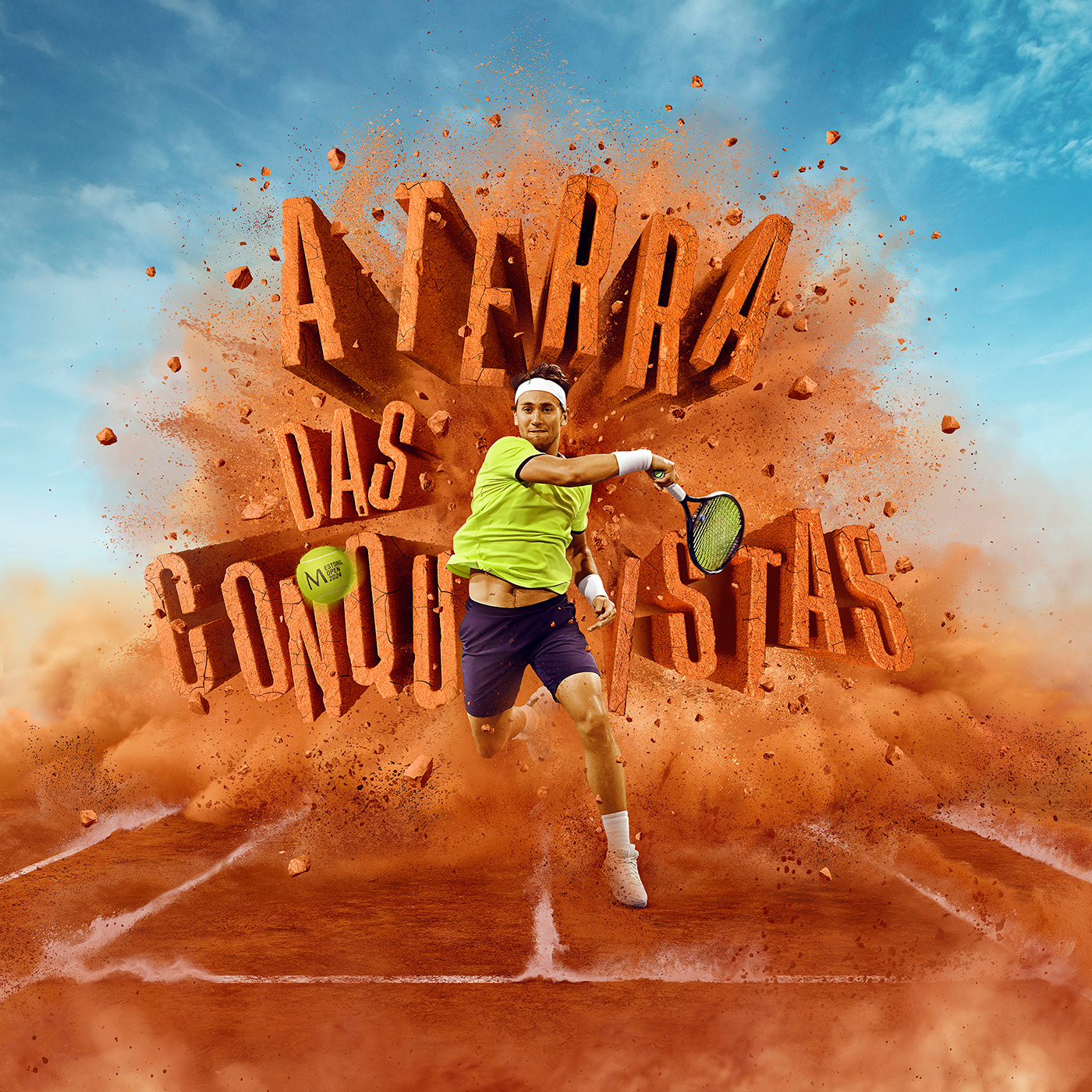 estoril open tennis sports Advertising  creative retouch