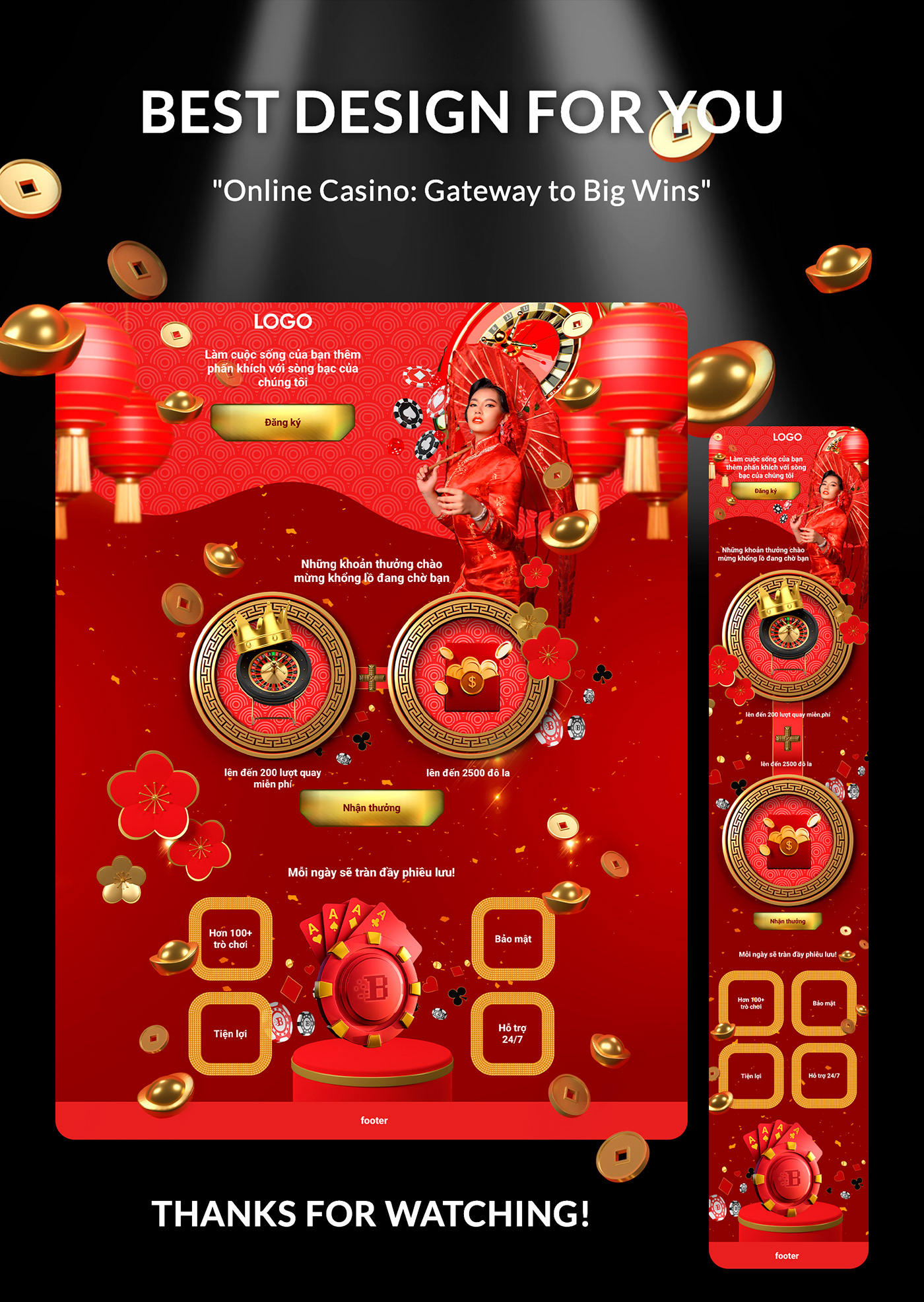 casino gambling Slots Casino Online landing page UI/UX ui design Web Figma Web Design 