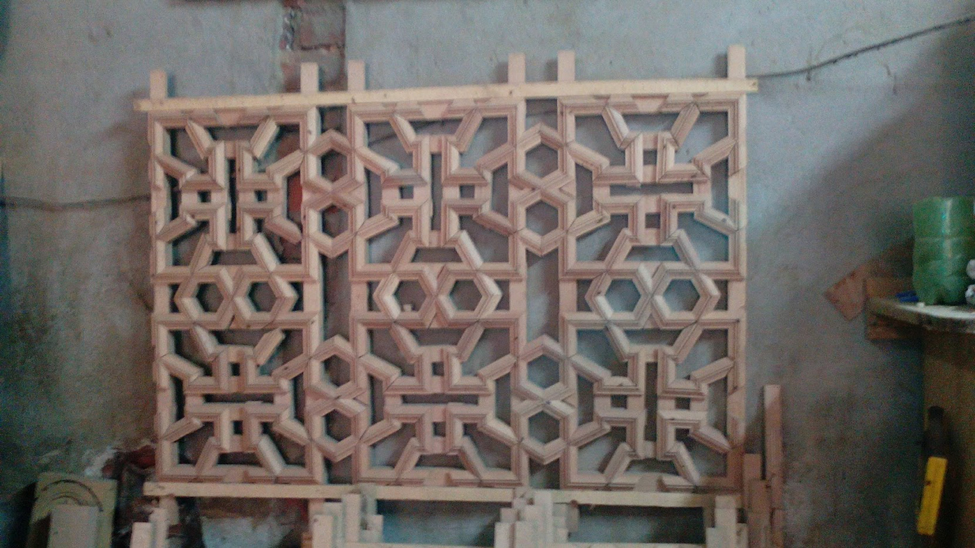 islamic coptic wood Interior design