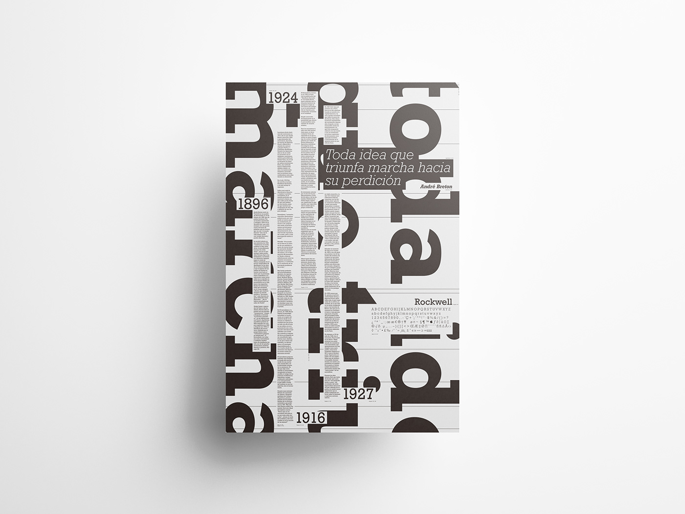 editorialdesign  graphicdesign  typography rockwell