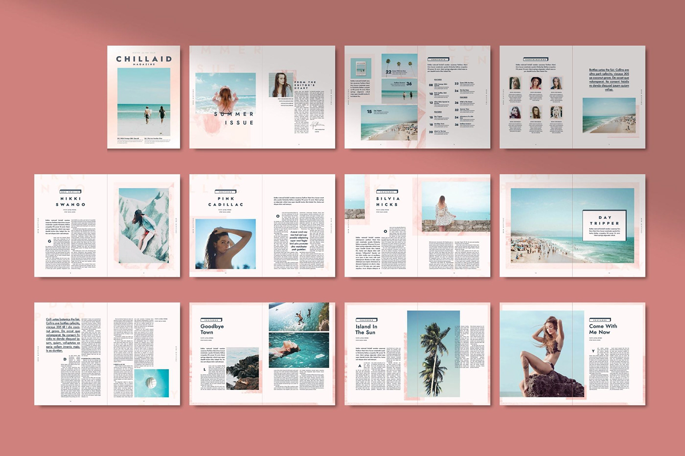 book cover ebook editorial editorial design  indesign template Layout magazine marketing   portfolio template