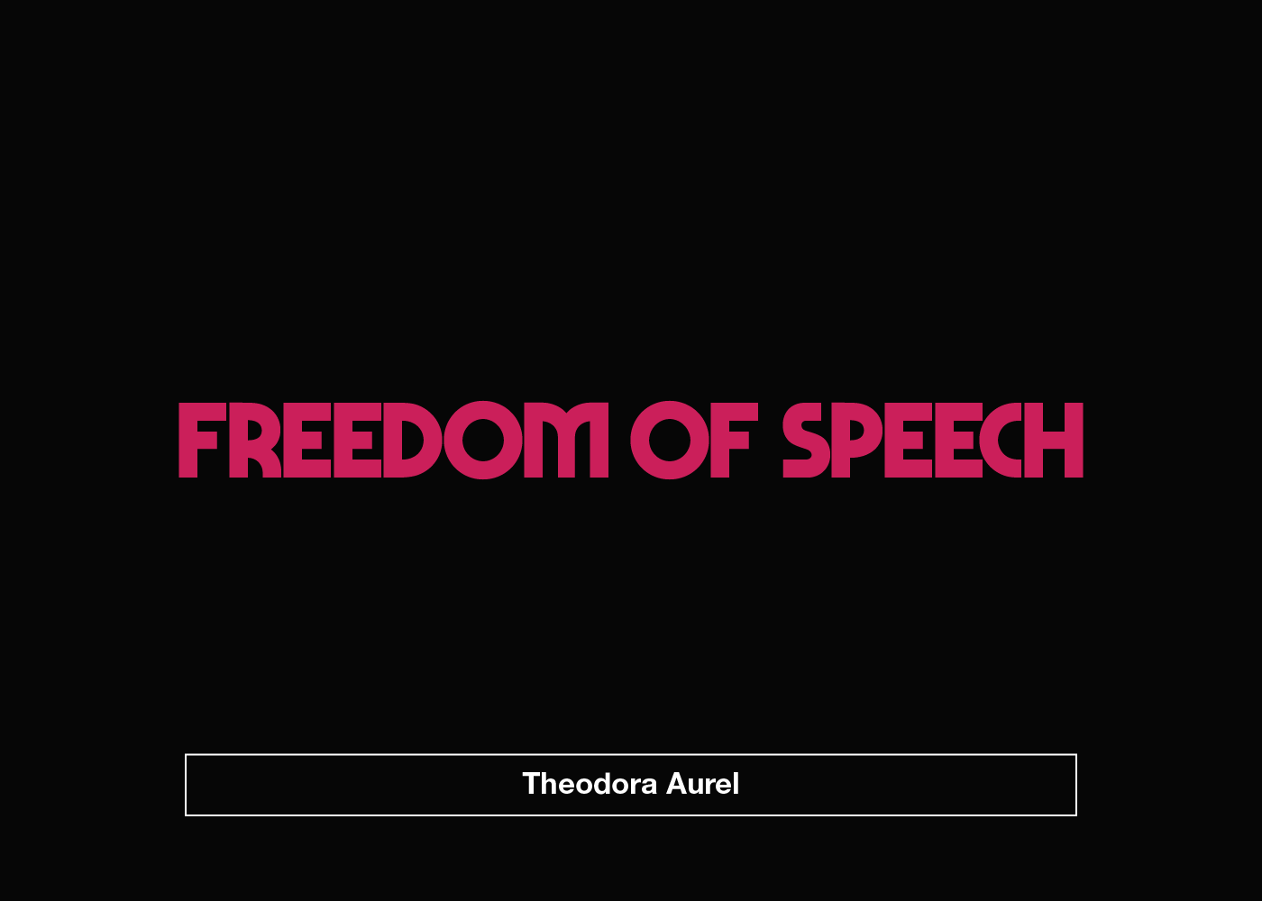 freedom of speech poster