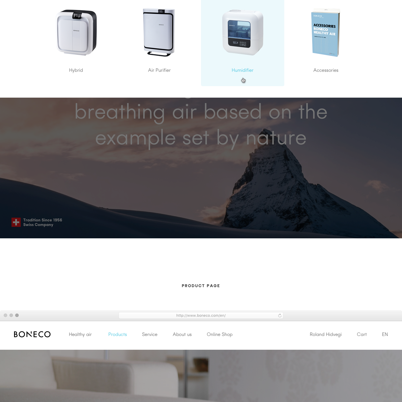 boneco Layout Website UI minimal clean corporate