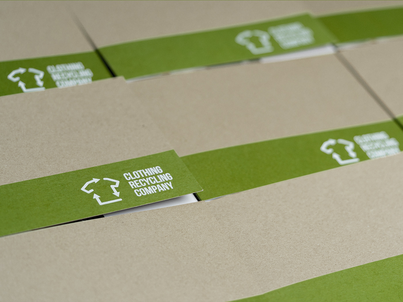 branding  broshure green logo print recycle Web