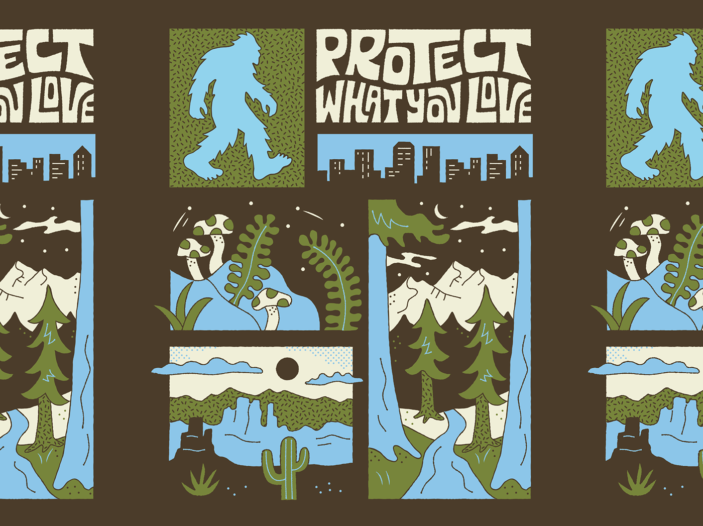 merchandise branding  logo zoo T Shirt Bigfoot lettering Handlettering outdoors conservation