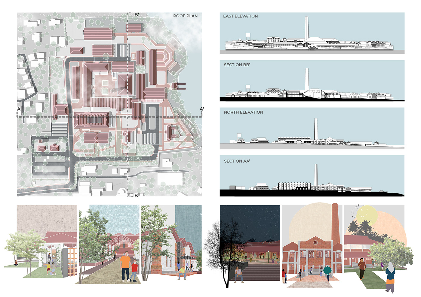adaptive reuse architecture conservation kerala kozhikode public hub social spaces Thesis Project