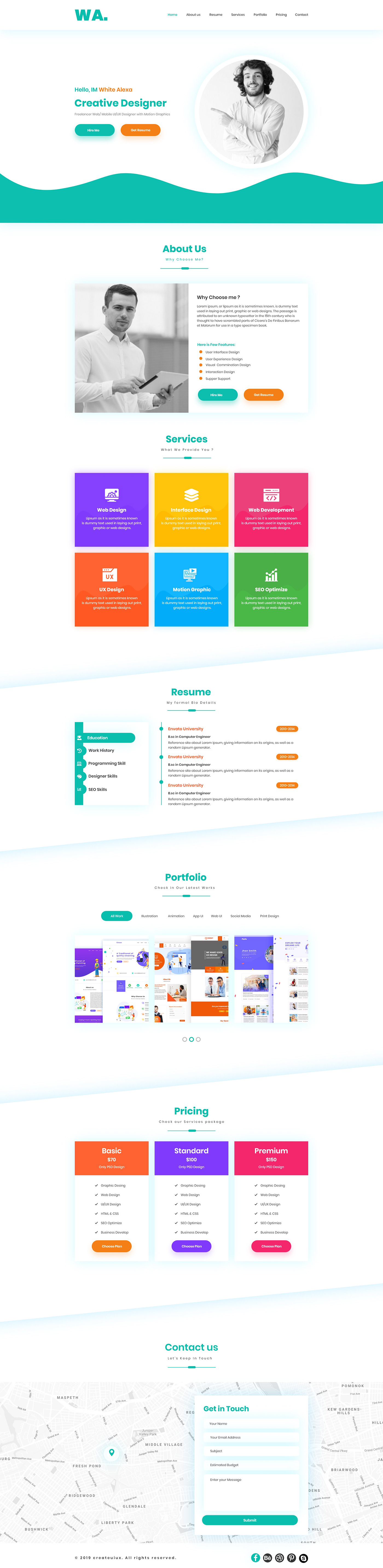 CV CV Template Free download free freebies One Page PS Resume xD