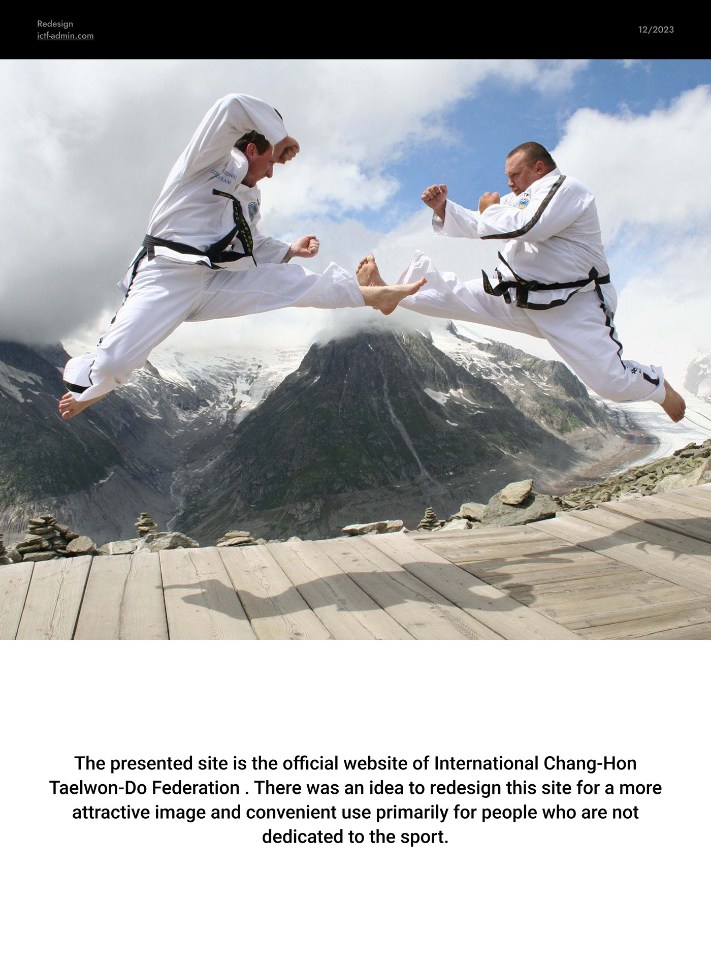 UX design UI/UX Figma Website redesign taekwondo Martial Arts sports Web Design  redesign website