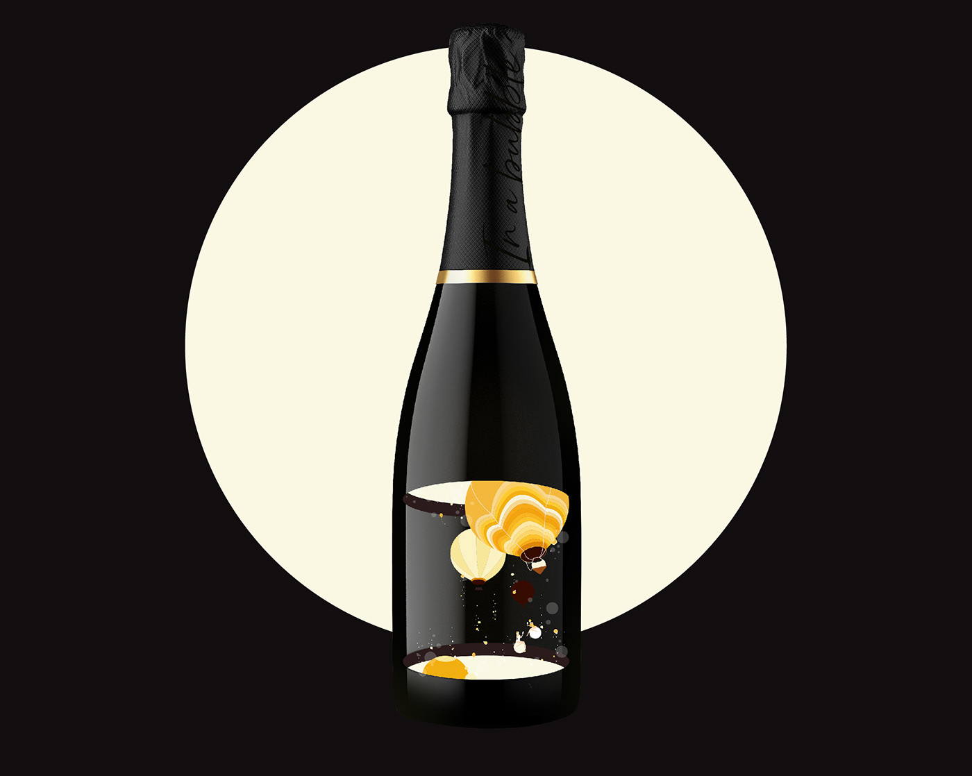 drinks Packaging Prosecco wine label ILLUSTRATION  packaging design Spirits Packaging