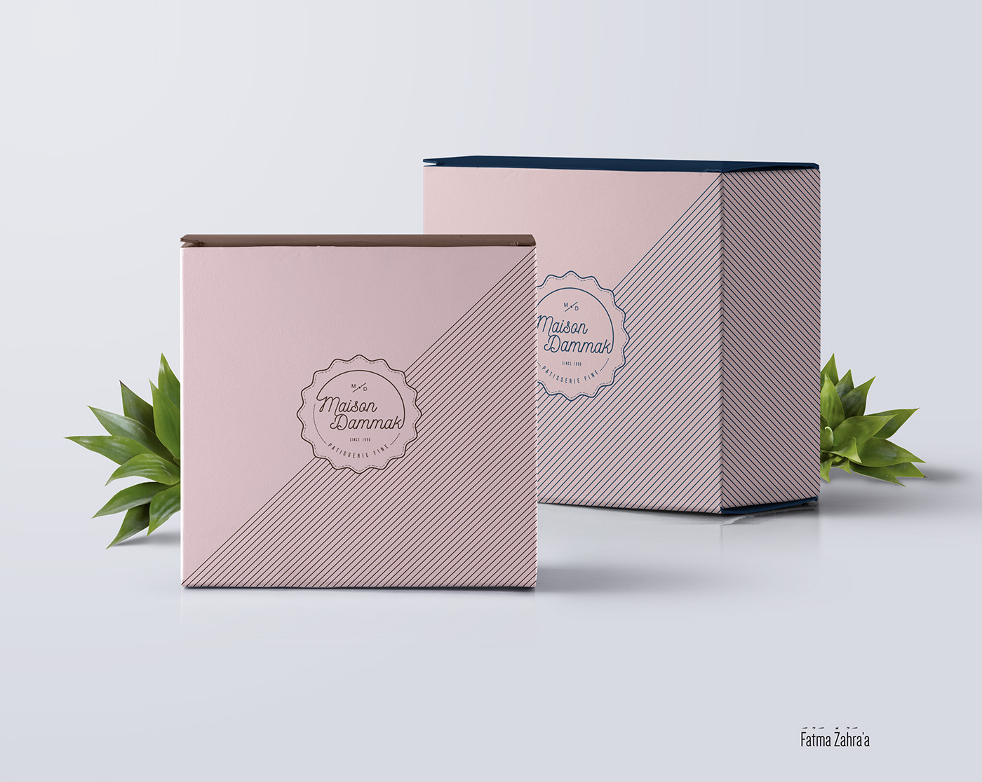 Pâtisserie Fine tableaux logo Packaging business card visualidentity branding  Sfax Tunisie decoration