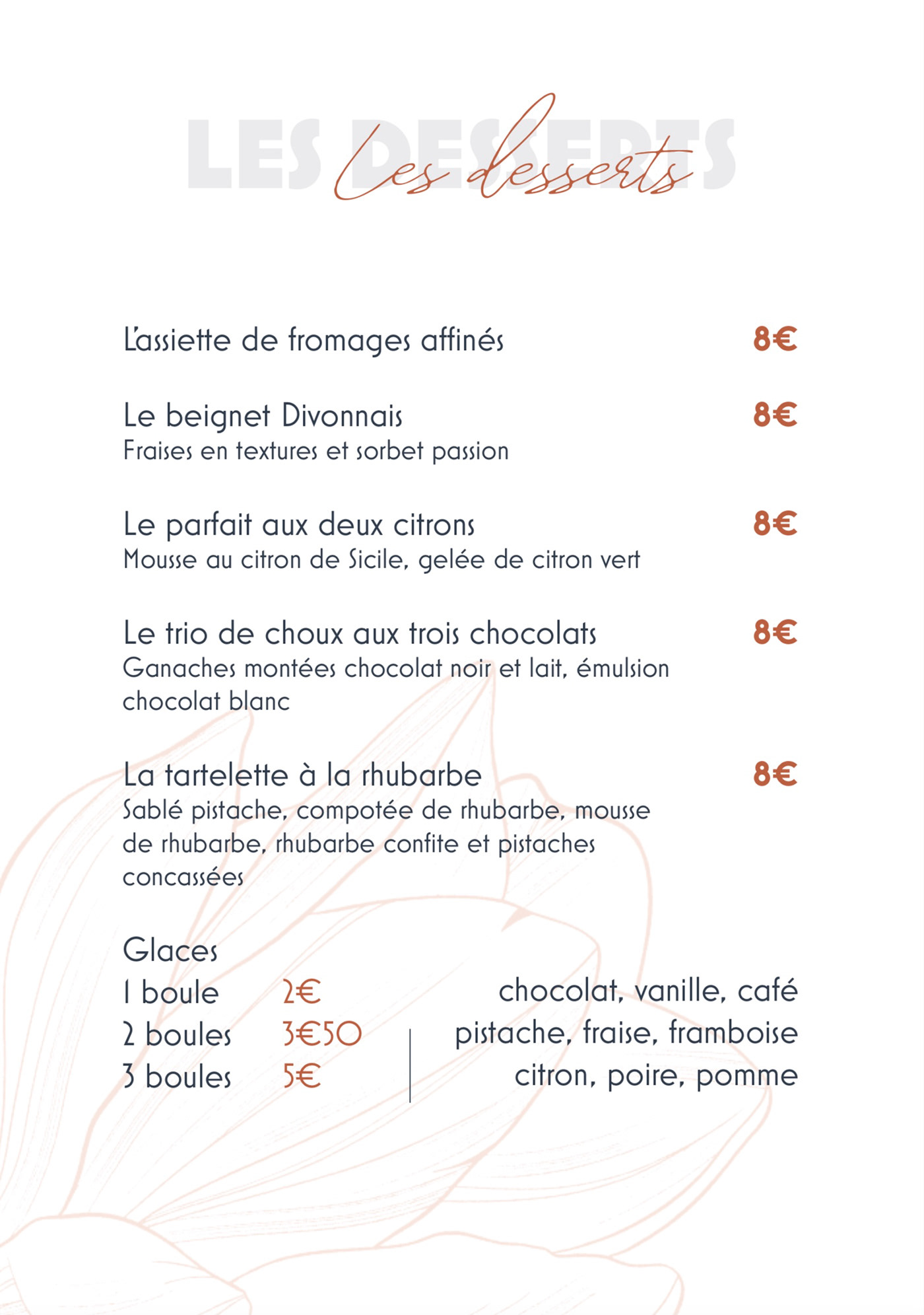 communication création graphique marketing   menu print restaurant visuel