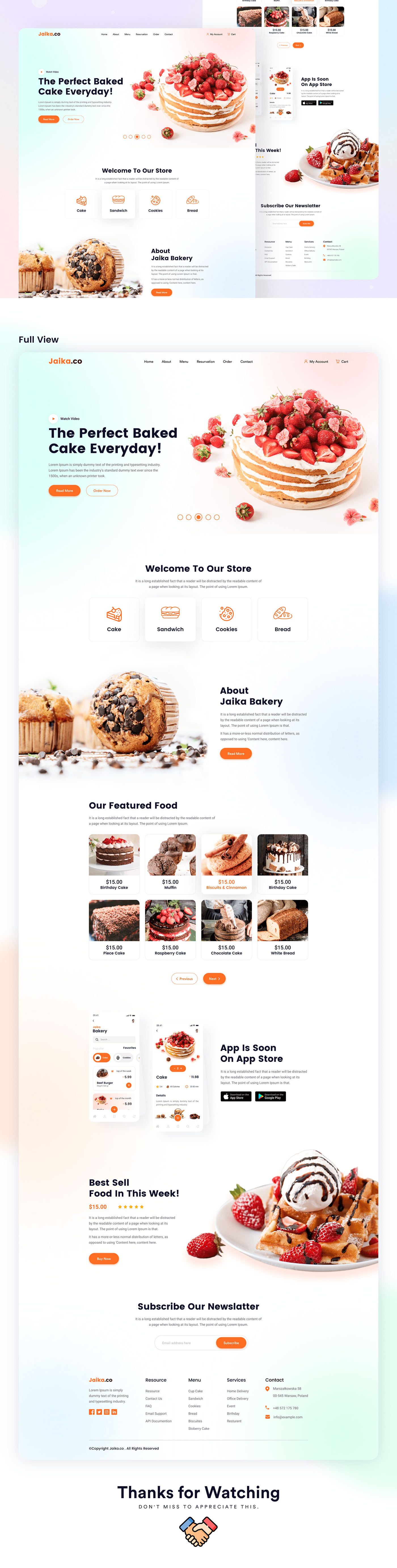 bakery app Bakery Landing Page bakery online shop bakery website home page redesign concept trendy ui ui design ui talent UIUX design
