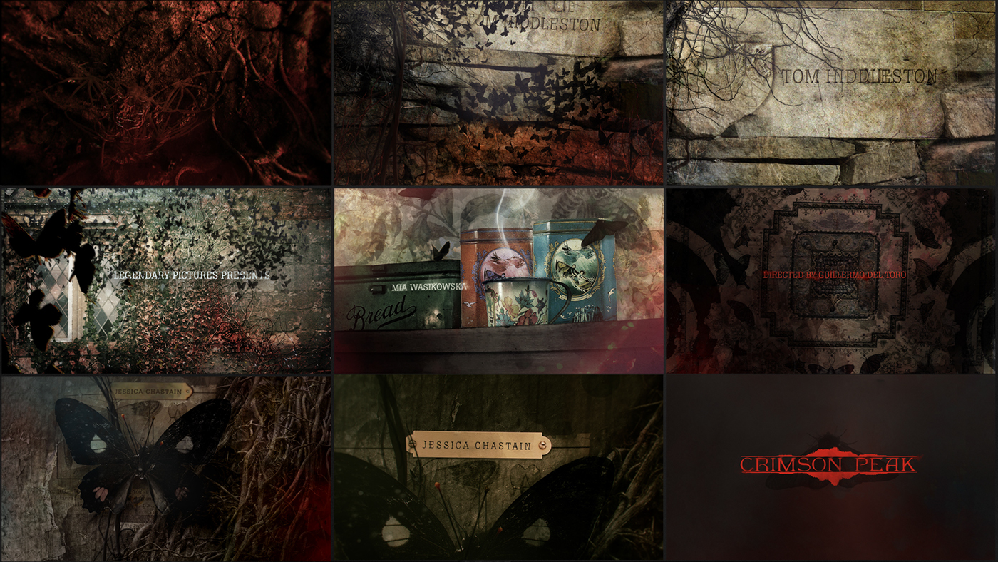 title design Crimson Peak Iamstatic title sequence feature CG design