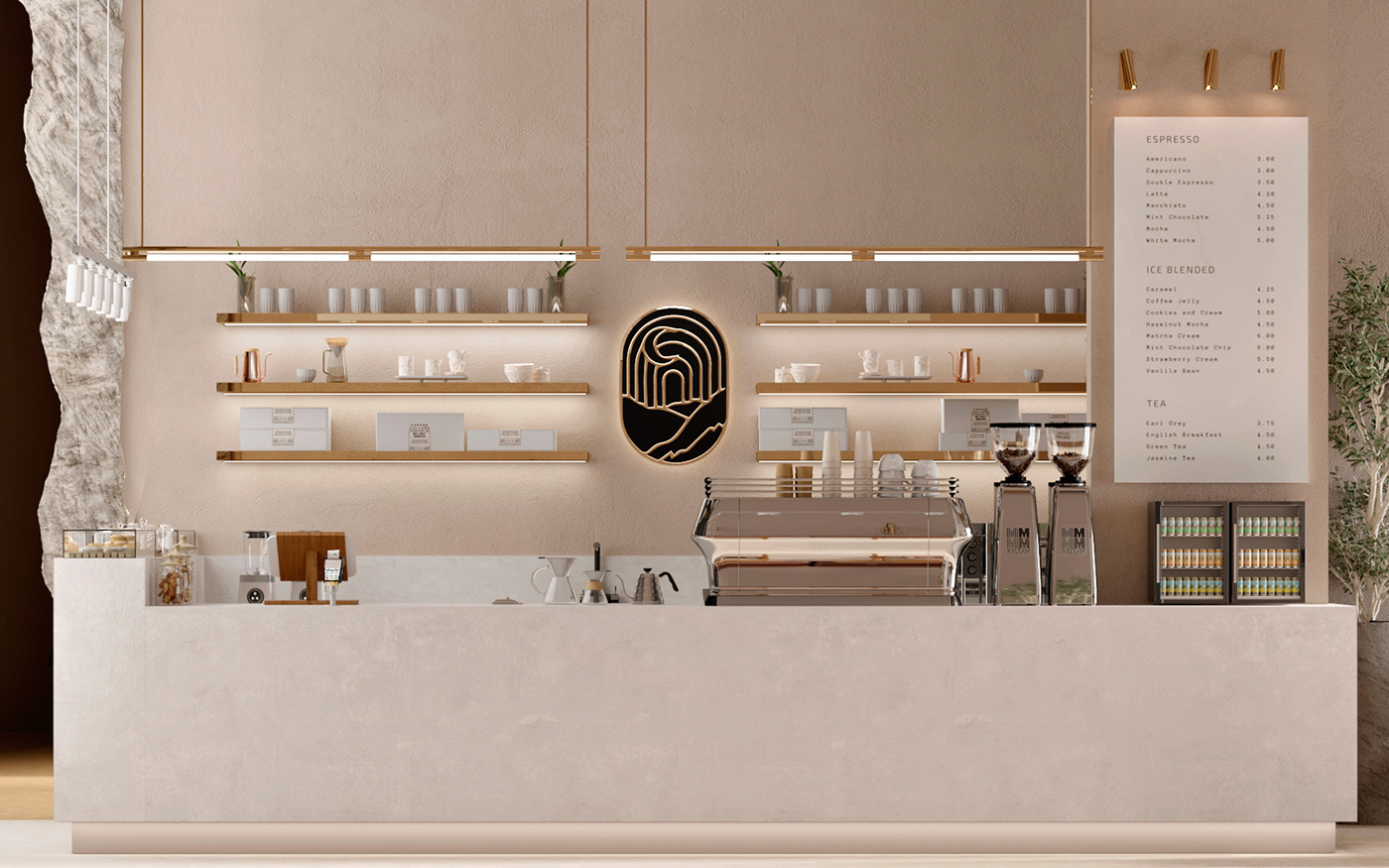 3ds max archviz cafe CGI coffee shop corona Interior interior design  Render visualization