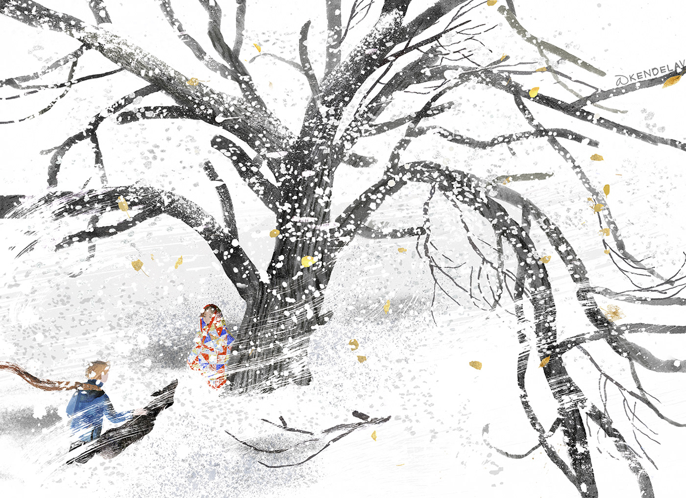 book illustration children's book hand drawing new children's book Patricia MacLachlan picture books snow illustrations winter book