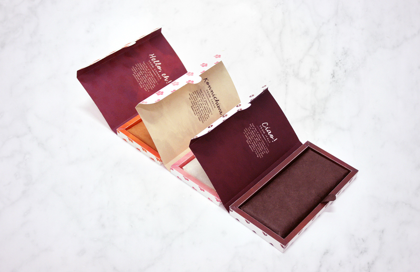 chocolate Packaging bars culture world japan Canada Italy Coffee adobeawards