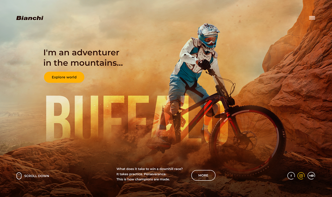 Bianchi Bike concept dailydesign design Hero mountain Outdoor