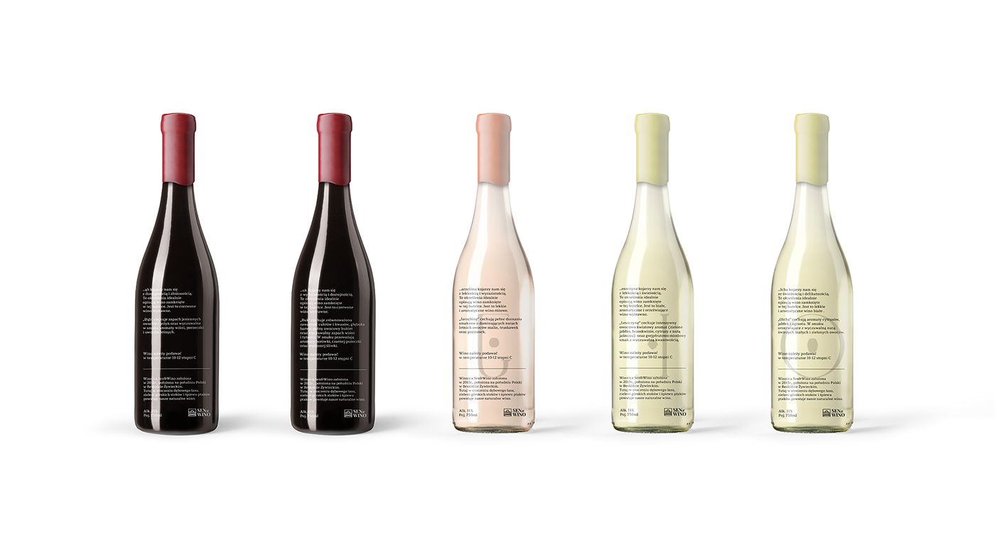etykiety opakowania wino