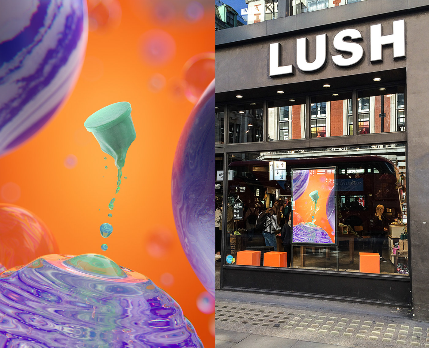 lush motion design animation  loop cosmetics Photogrammetry