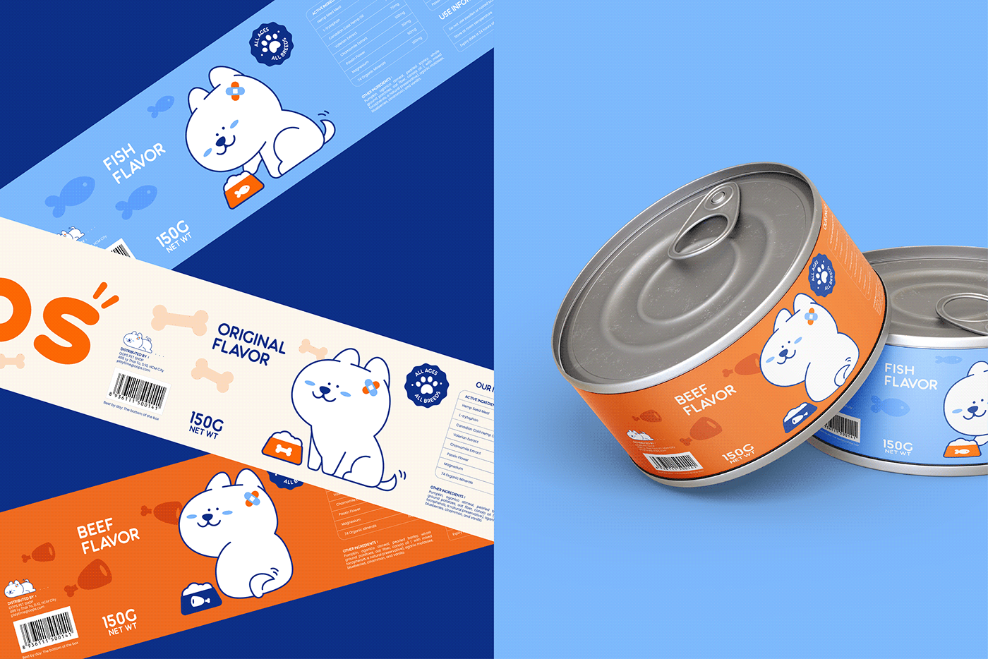 brand identity logo Packaging petshop visual identity dog
