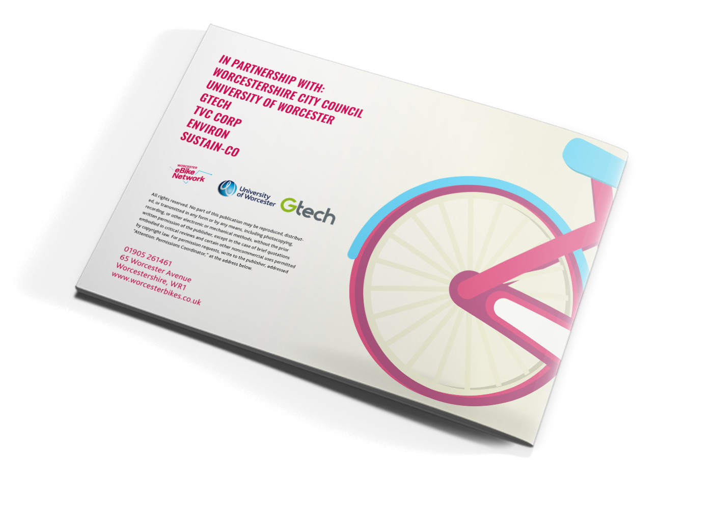 worcester cycle network bikes ebikes Isometric ILLUSTRATION  ebook branding  mobile