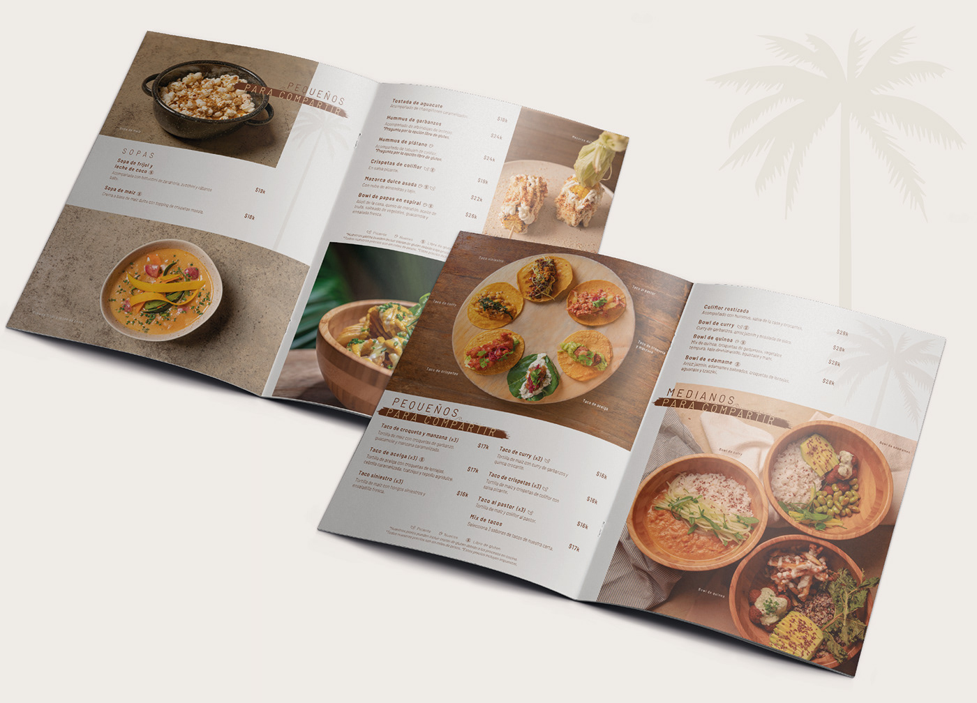 design diagramación Layout menu menudesign restaurant vegan