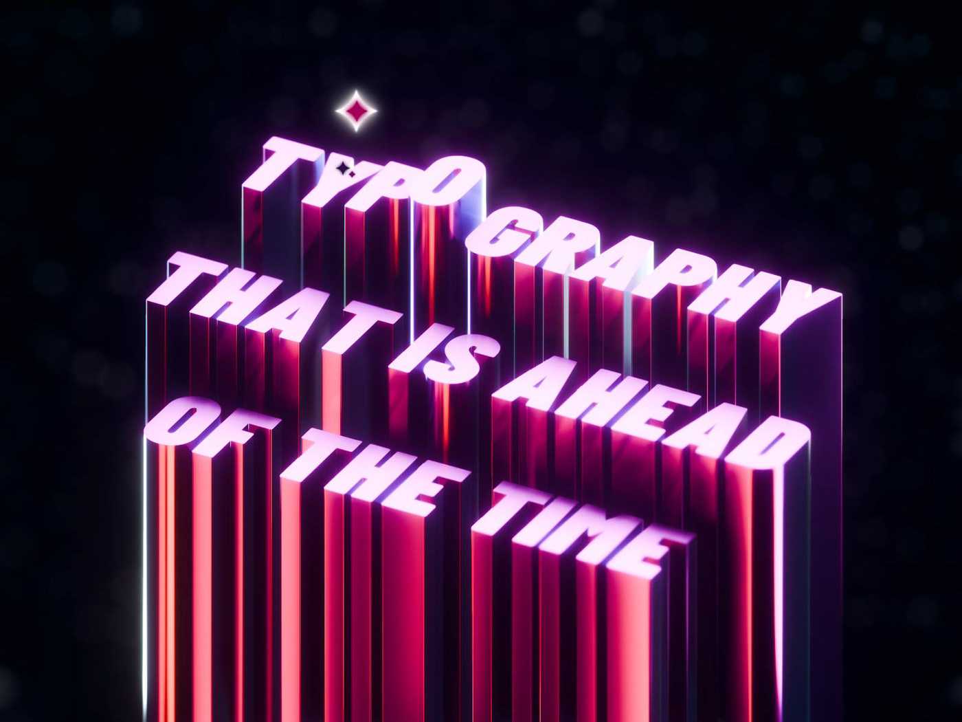 Retro gradient colorful motion graphics  typography   3D Render high quality holographic monochrome