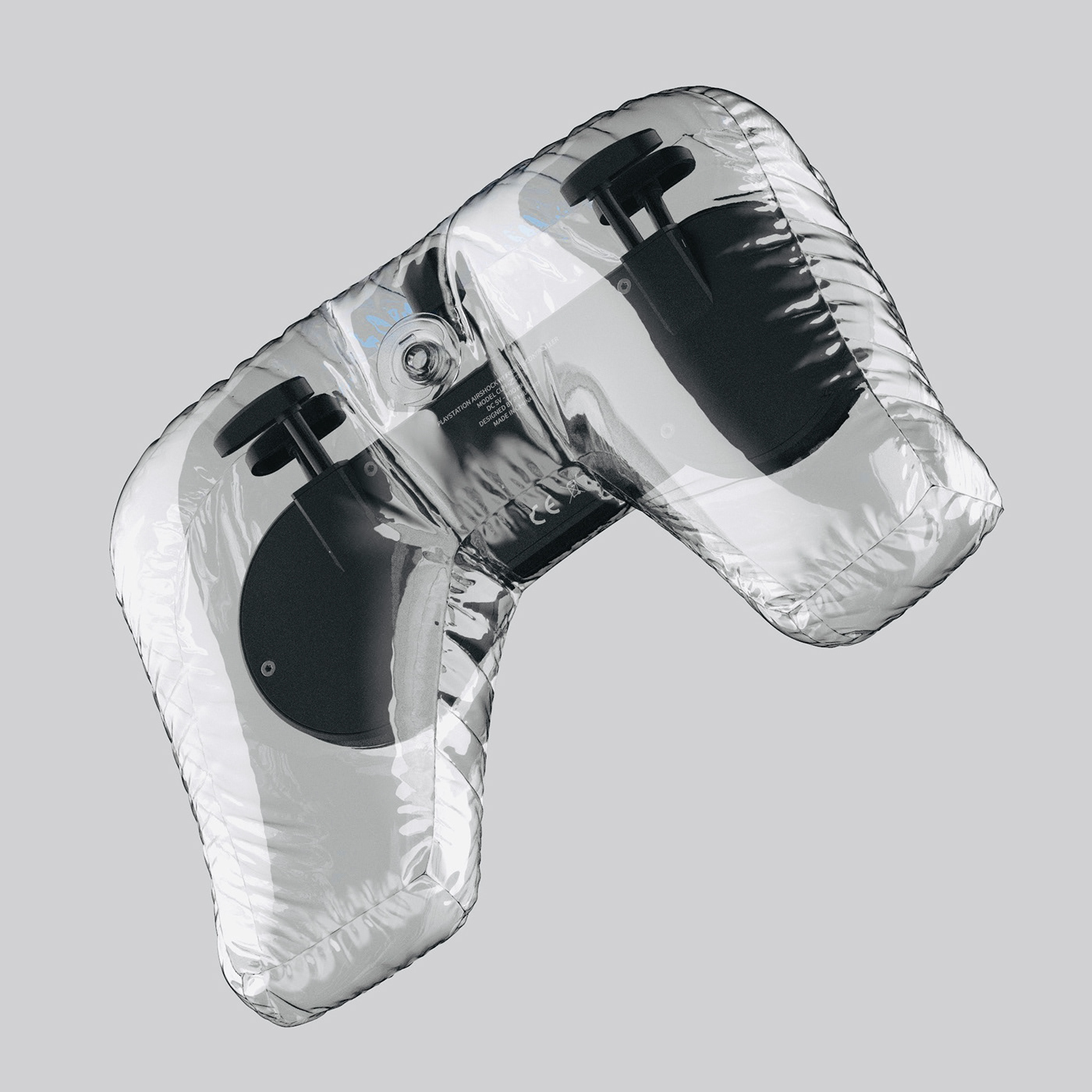 air inflatable joystick light pvc transparent vinyl gamepad playstation Sony