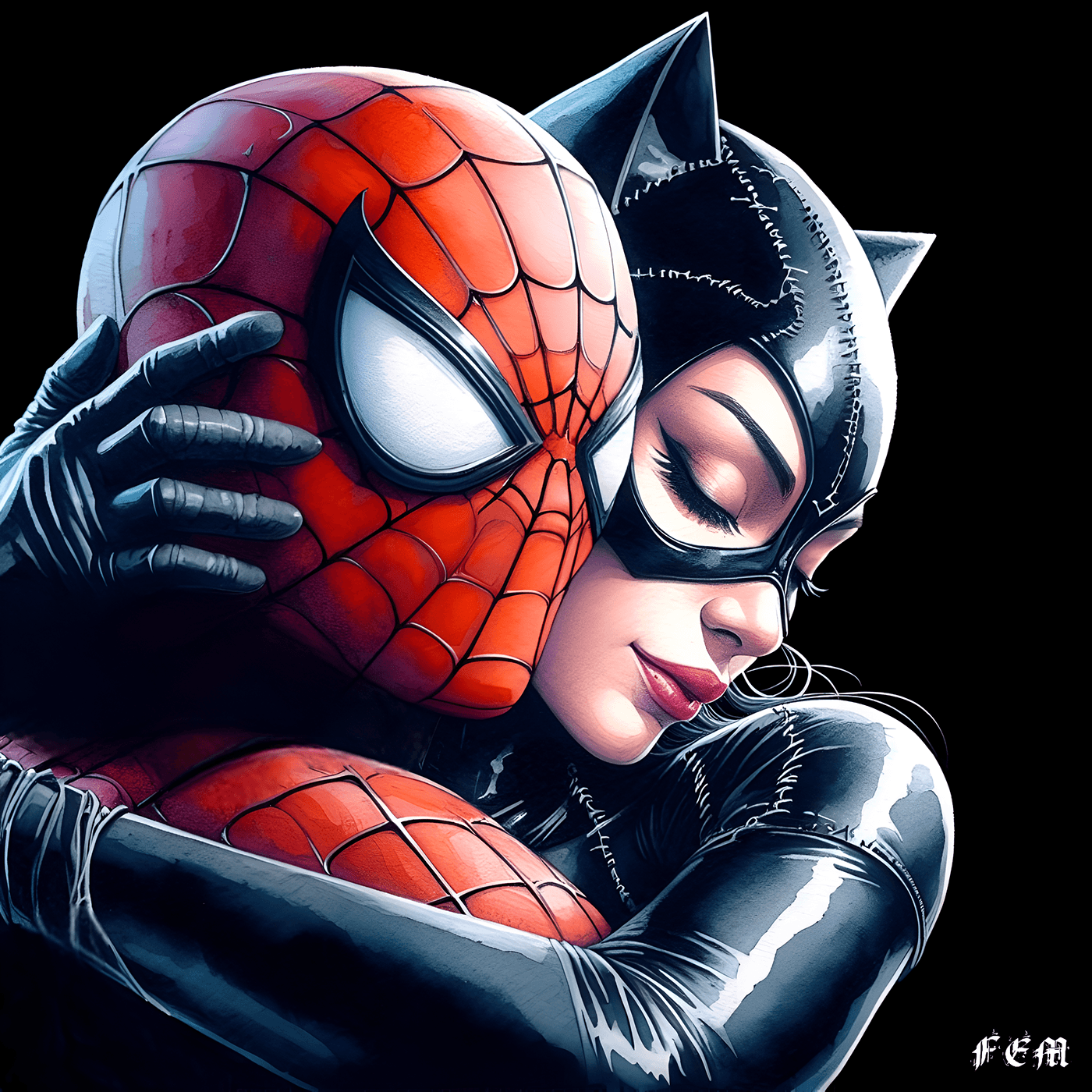 marvel dc fanart SuperHero deadpool catwoman spiderman superman batman wonderwoman