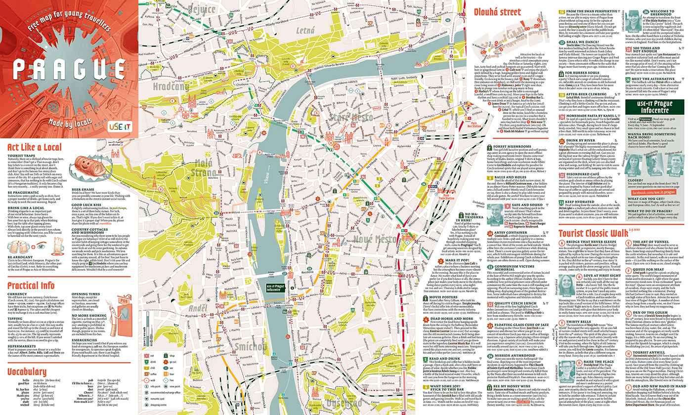 cartography map design prague Street Icon ILLUSTRATION 