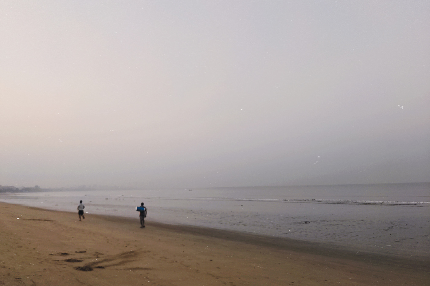 beach MUMBAI bombay DAWN blue blur solitary