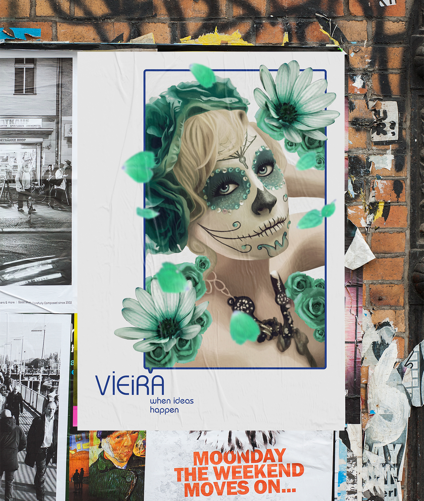vieira portfolio Graphic Designer CV ideas creative poster business card brand Stationery