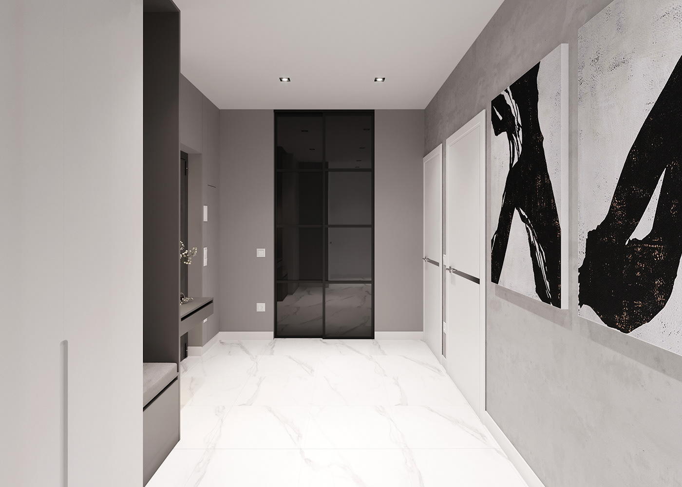 3ds max apartment design bathroom bedroom design interior Design Project kitchen living romm Minimalism