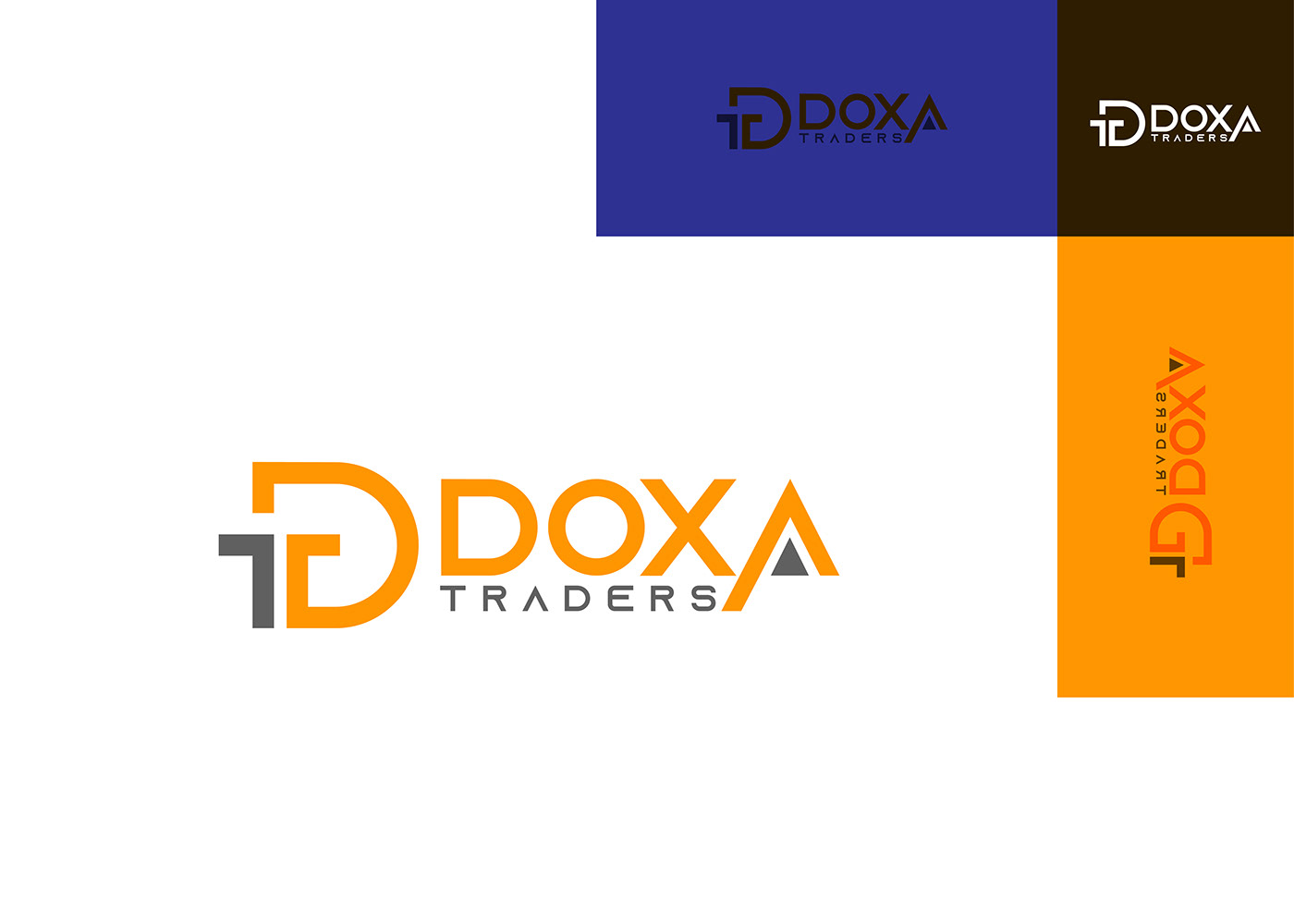 brand identity Logo Design Graphic Designer adobe illustrator designer Doxa Traders Logo