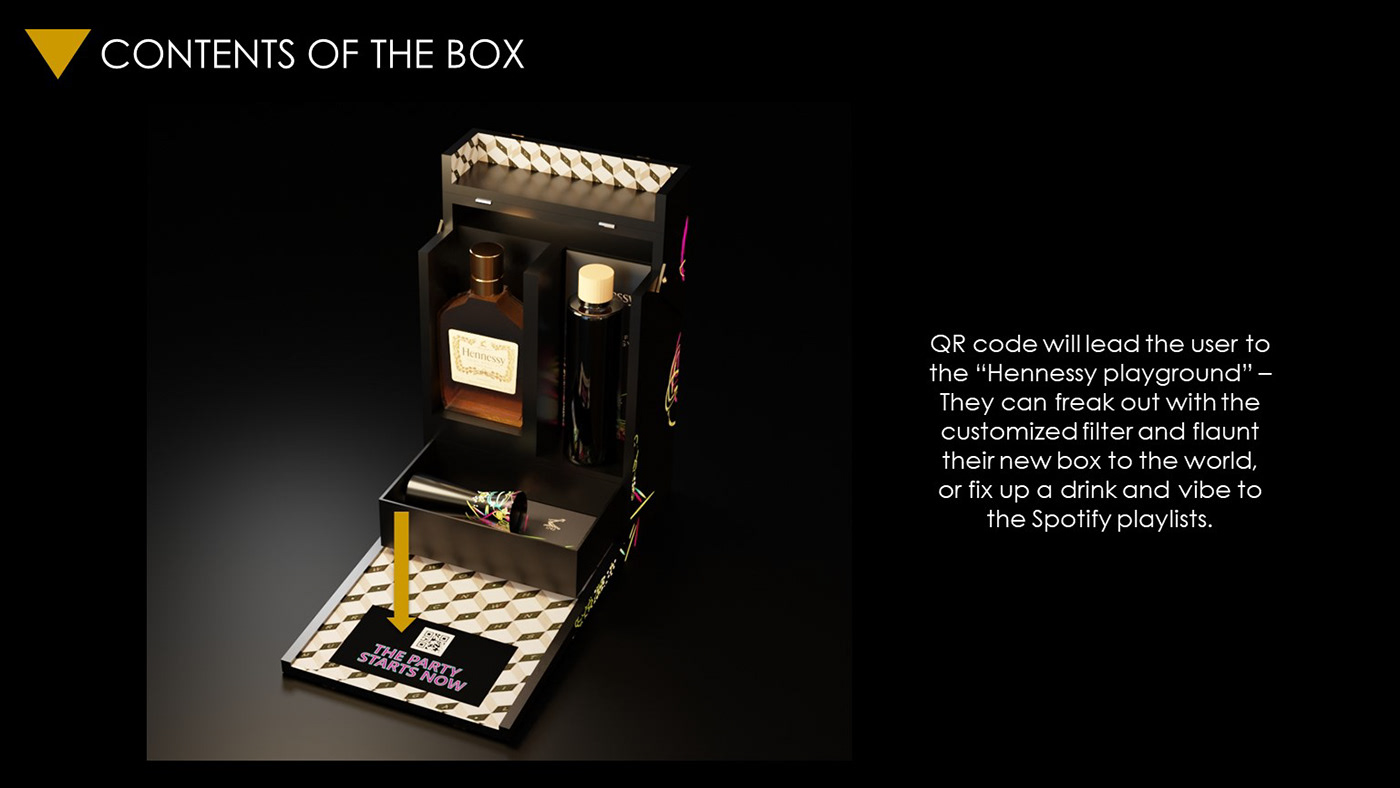 packaging design brand identity branding  Gift Boxes Luxury Design hennessy