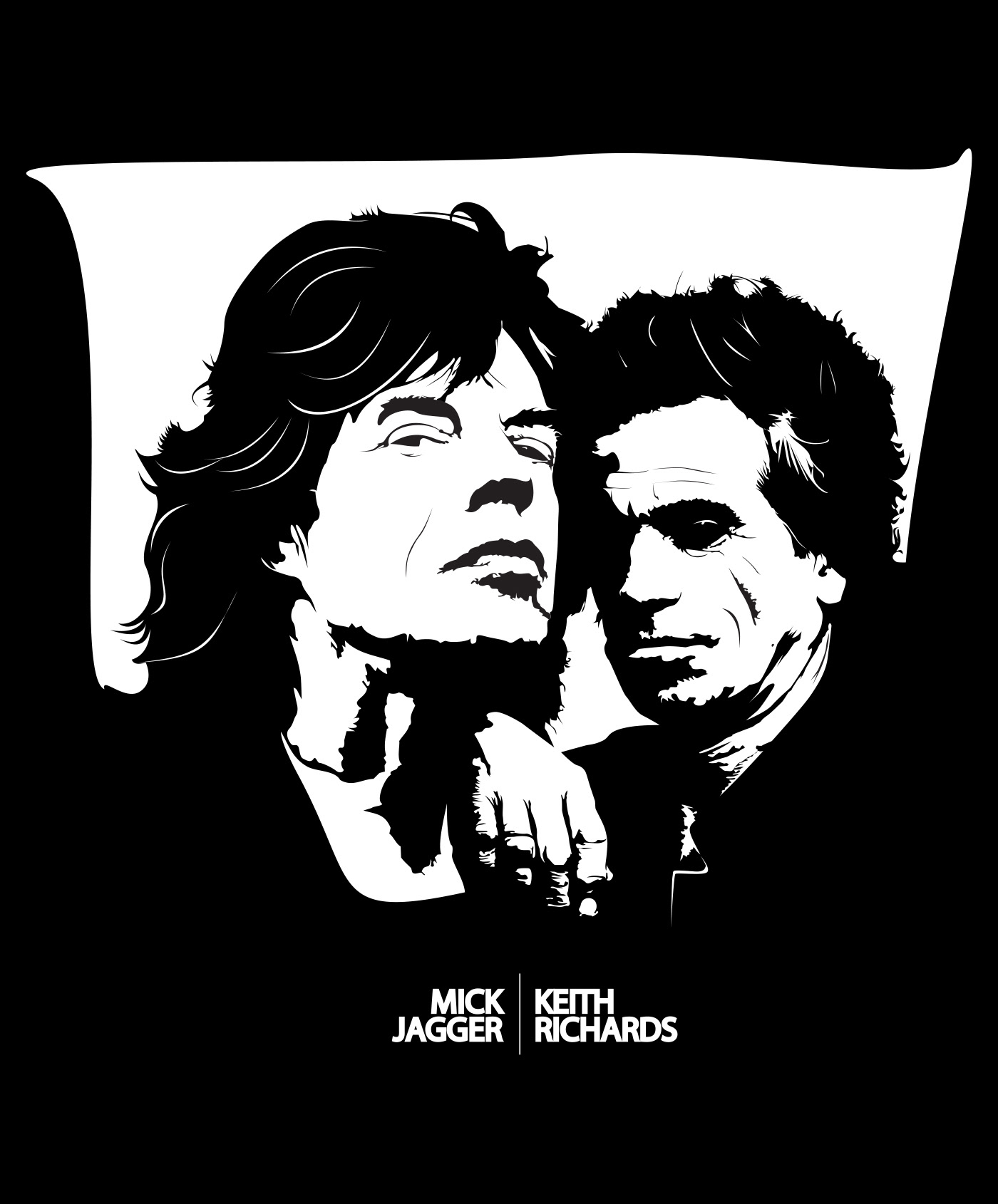 ILLUSTRATION  jagger keith Keith Richards Mick Jagger