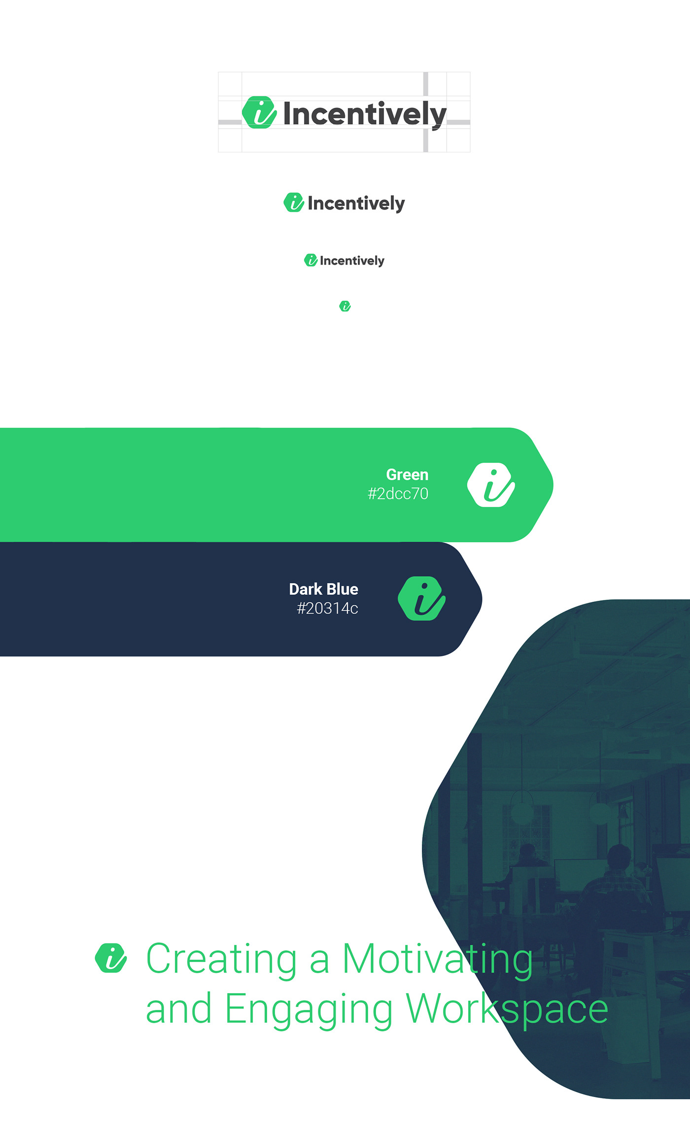 Logo Design visual identity Startup tools apps green Office Stationery