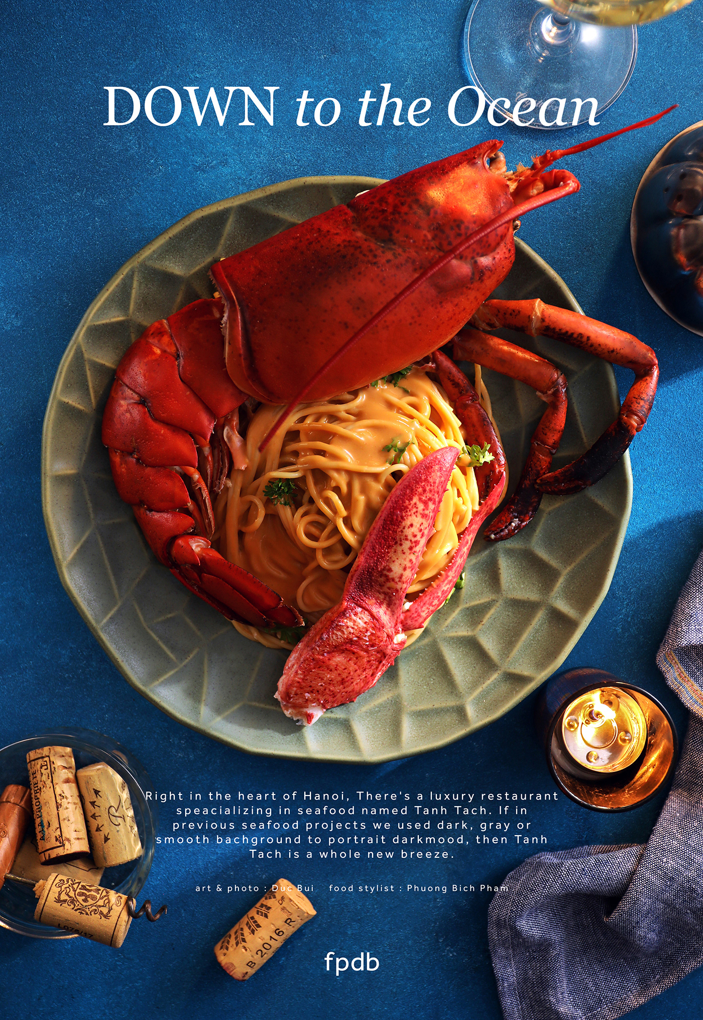 Photography  food photography food stylist Food  seafood chef classic blue retouch stylist editorial