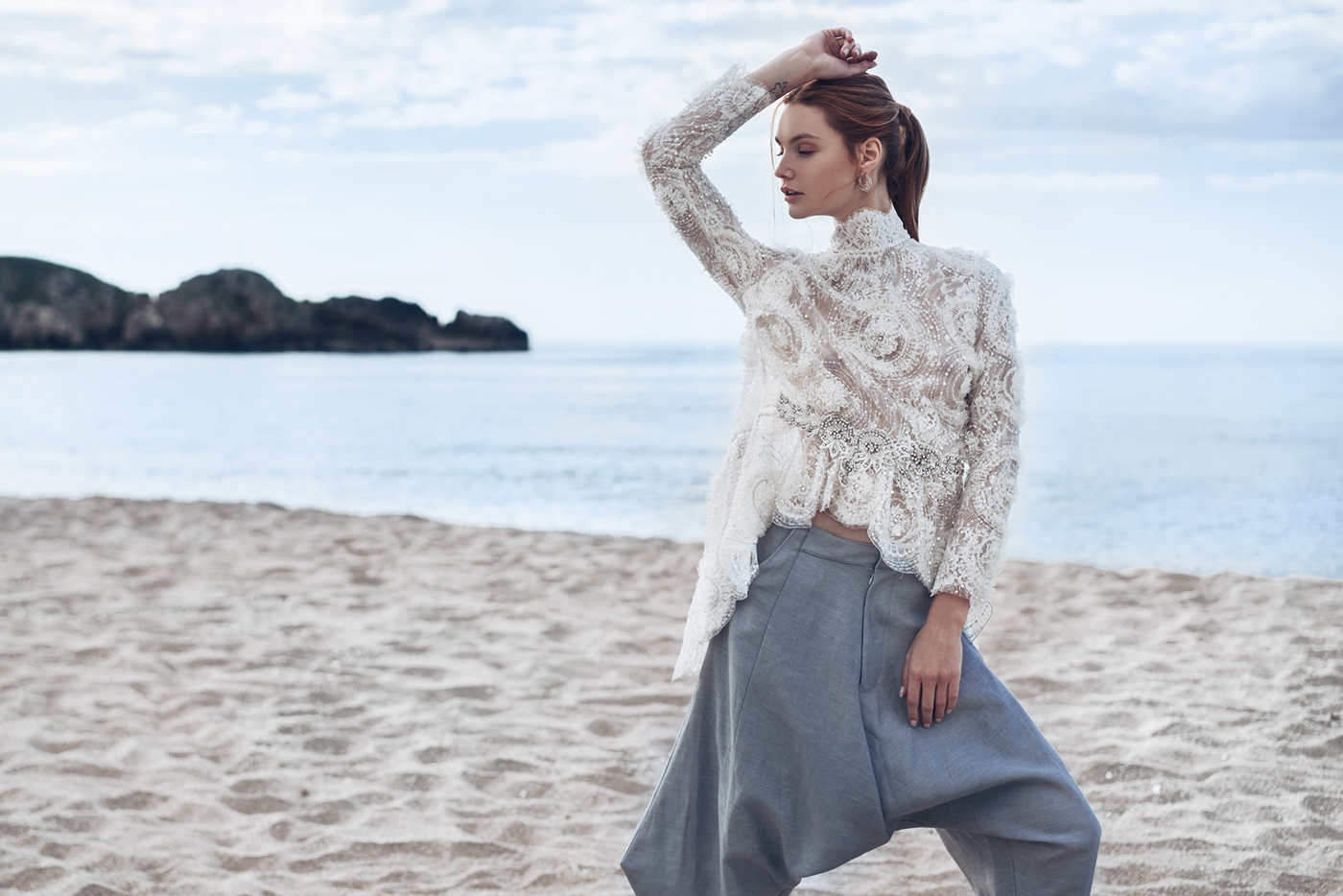 editorial beach Fashion  campaign Catalogue model woman styling  photoshoot