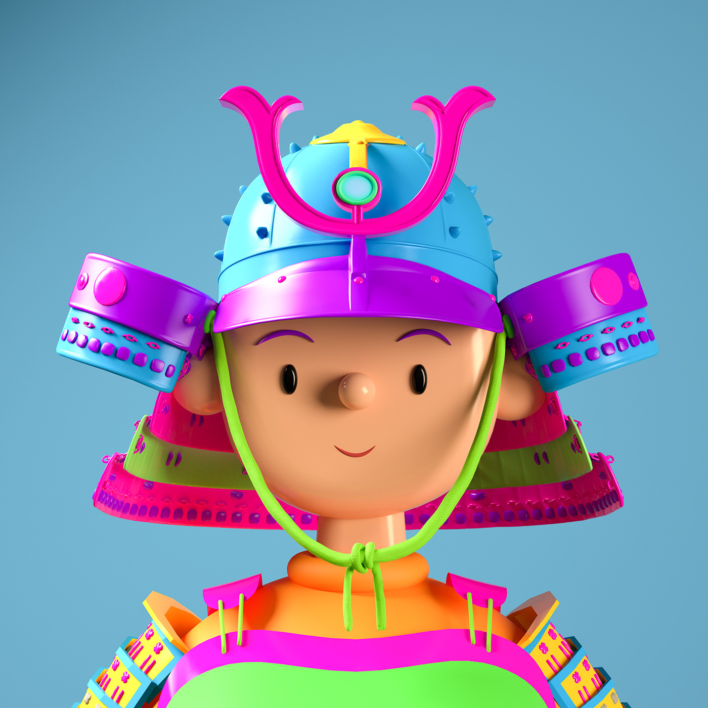 3D c4d Character design  cinema4d Digital Art  neon NFTS portrait Toy Faces toys