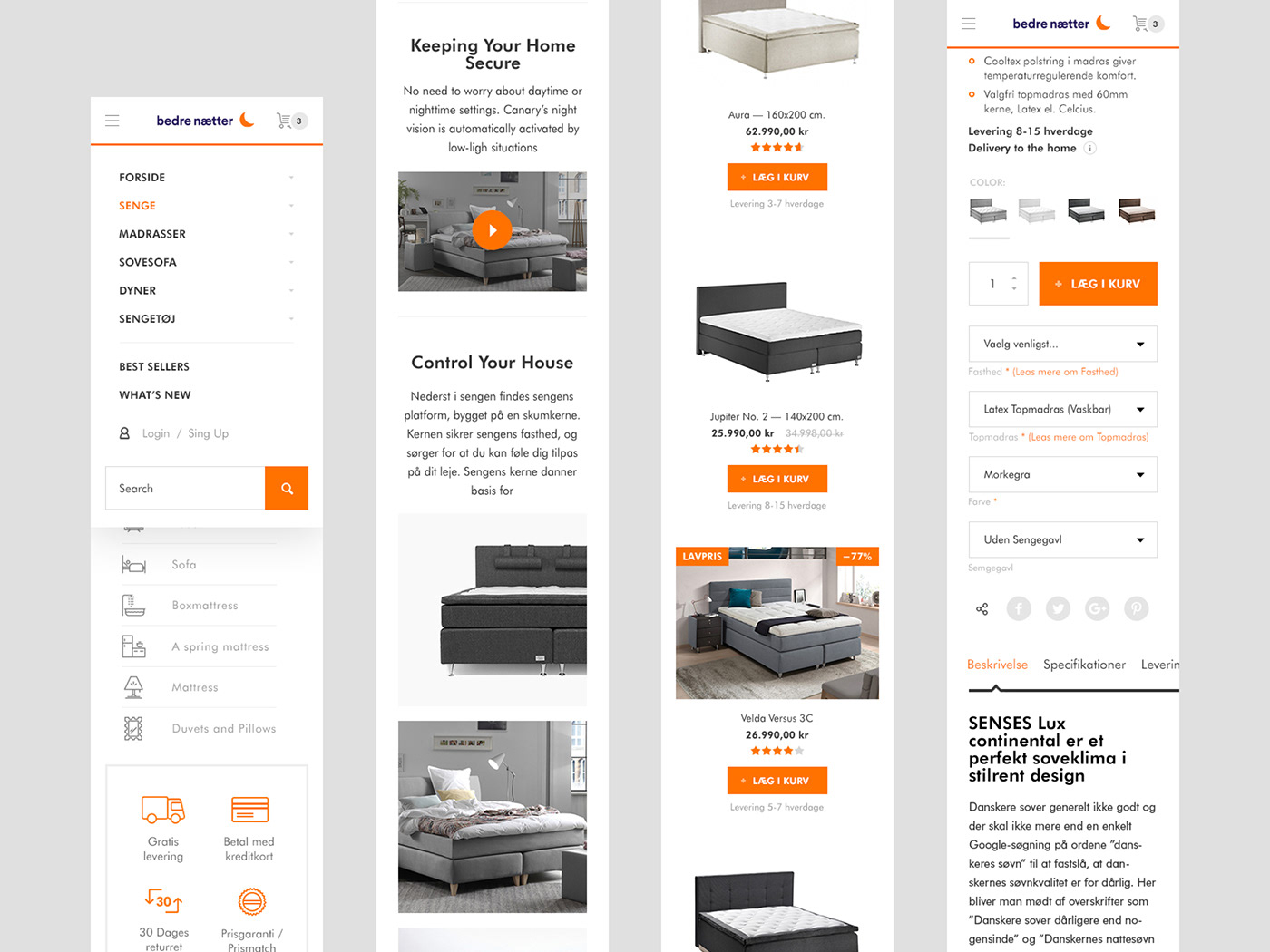 denmark Ecommerce furniture Interior magento2 Website shop store ui design UX design