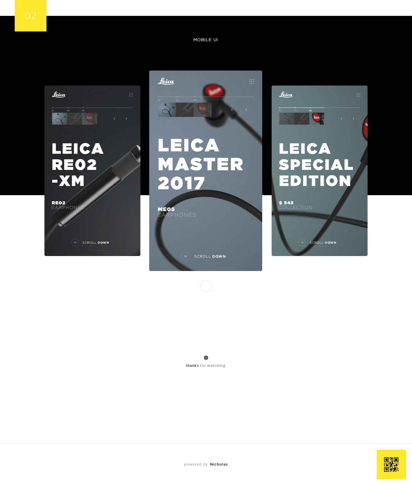 ui design Leica leica ui Web Design  inspiration