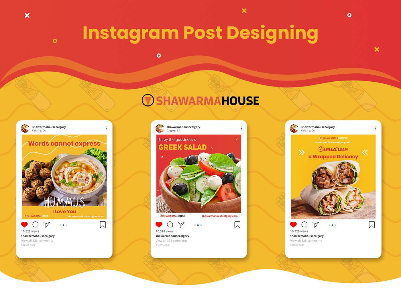 restaurant Food  Advertising  graphic design  instagram social media post marketing   photoshop Socialmedia