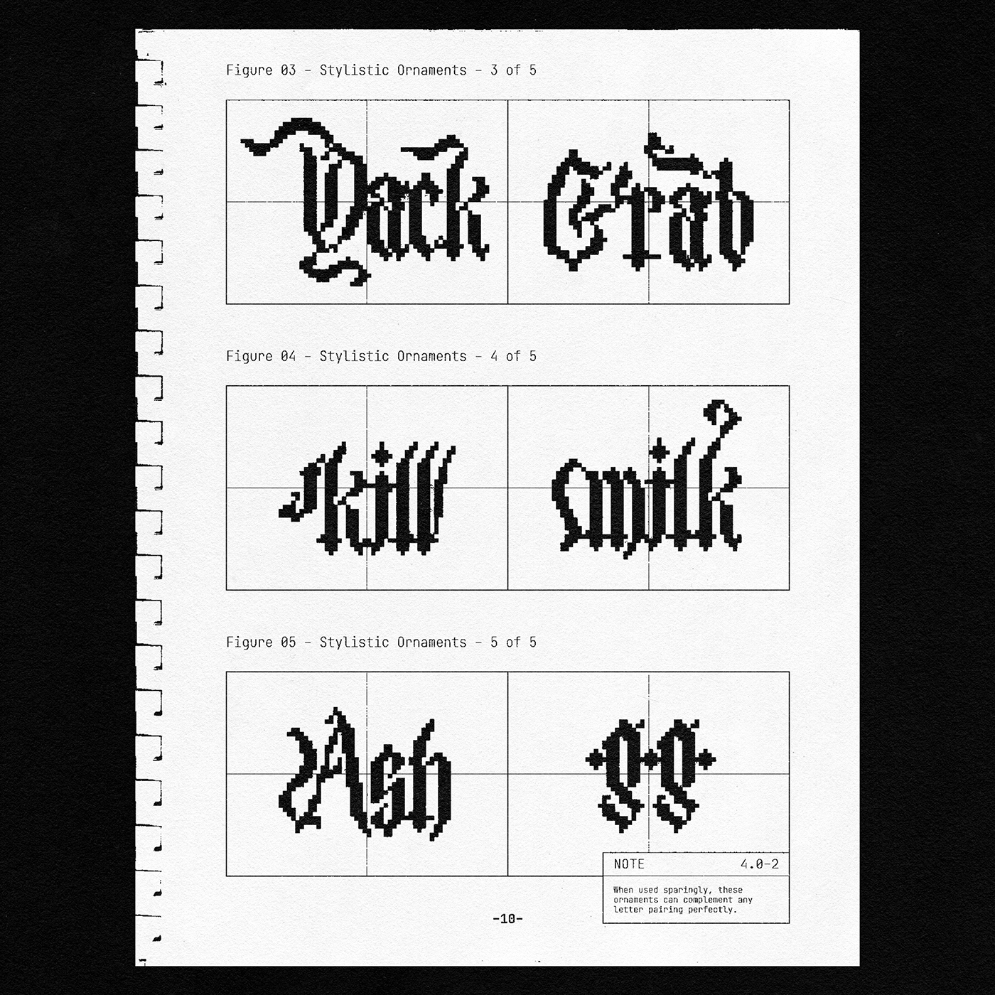 Archive Blackletter graphic design  grid pixel typography type design typography   vintage